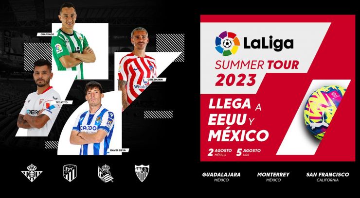 LaLiga llevará a cuatro equipos a Norteamérica en el verano
